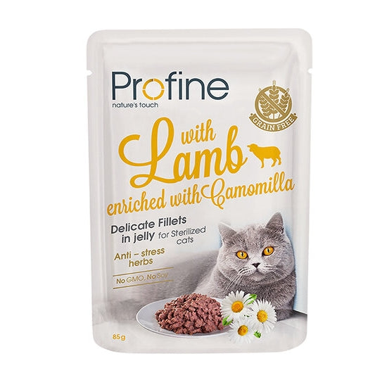 Profine Cat Pouch Lamb Fillets in Jelly 85gr.