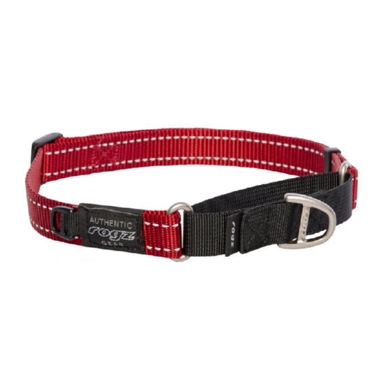Rogz Utility Control halsband M rood