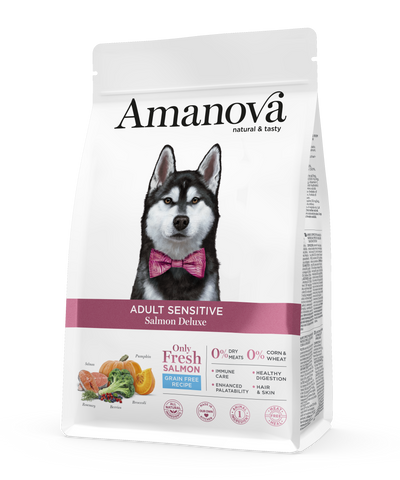 Amanova Adult Dog Sensitive Salmon Deluxe 10kg