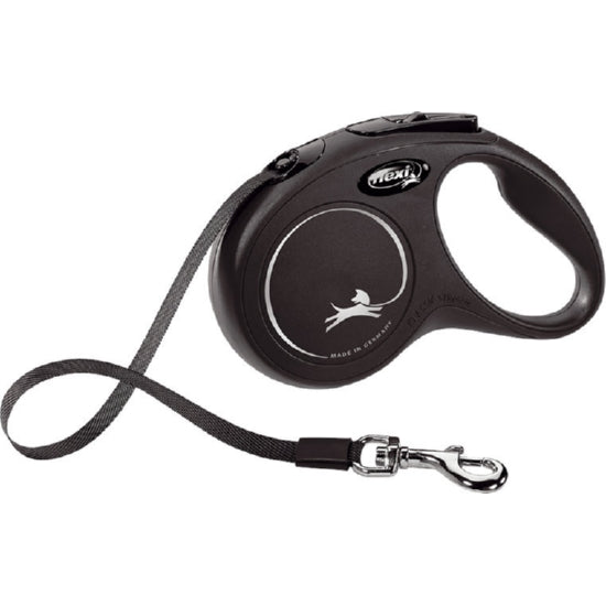 Flexi New Classic tape L zwart, 8 meter