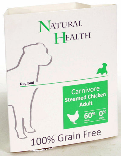 Natural Health Dog Steamed Carnivore Chicken 395gr