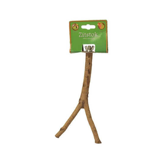 Boon zitstok hout met schroefdraad 20cm