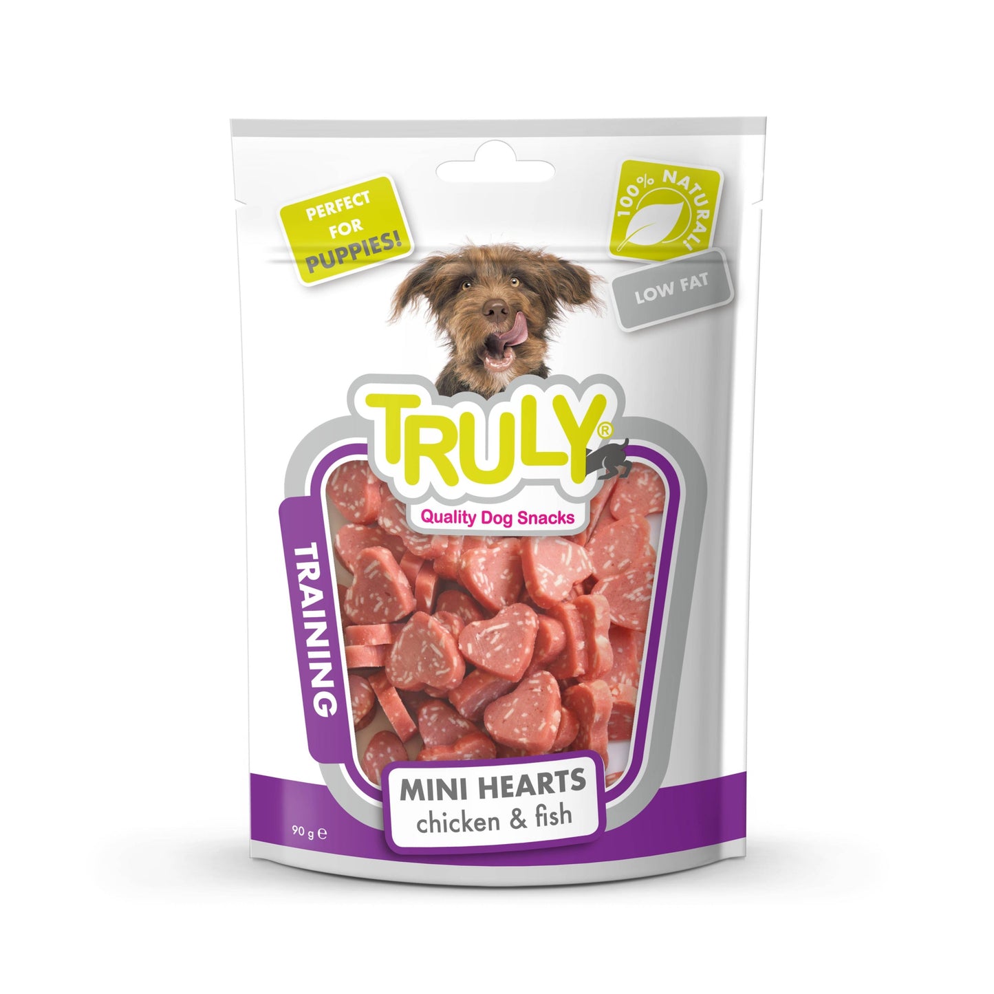 Truly Dog Mini Hearts chicken & fish 90gr.