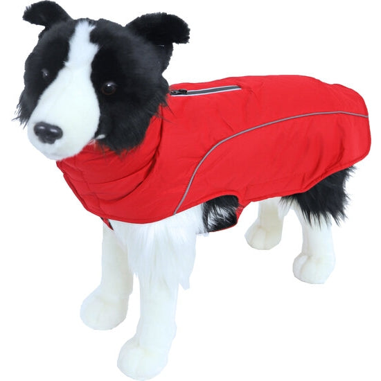 Boony hondenjas luxury waterproof rood, 35 cm