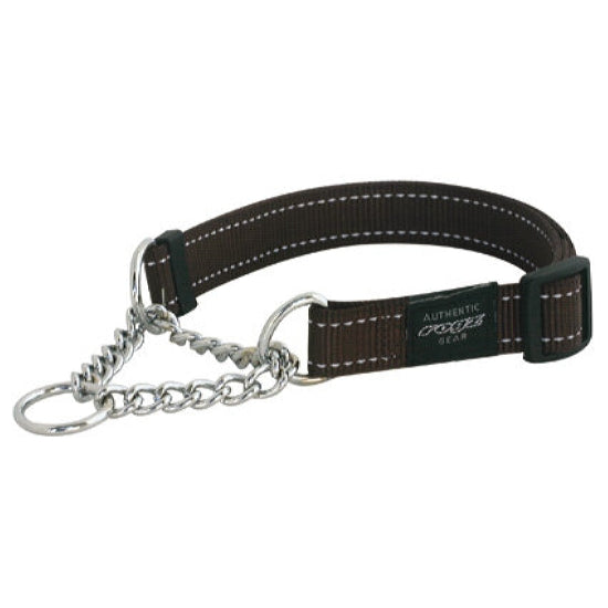 Rogz Utility Obedience sliphalsband M chocolate