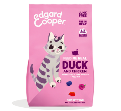 Edgard & Cooper kitten verse scharrel kip, eend & witvis 2kg