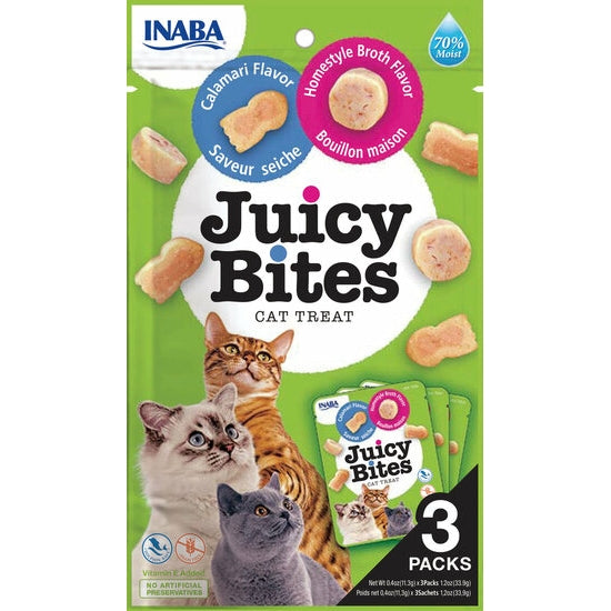 Inaba Juicy Bites Inktvis & Bouillon 3x 11gr.