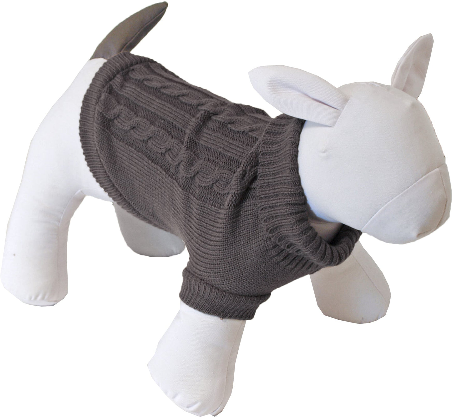 Boony honden-kabeltrui bruin, 20 cm